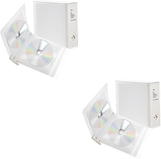 Veemoon 2 Peças Caixa De Armazenamento Estojo Carteira Porta Bolsa De Carro Suporte De Dvd Para Suporte De Armazenamento De Disco De Carro Pastas Recipiente De Áudio Organizador De Disco