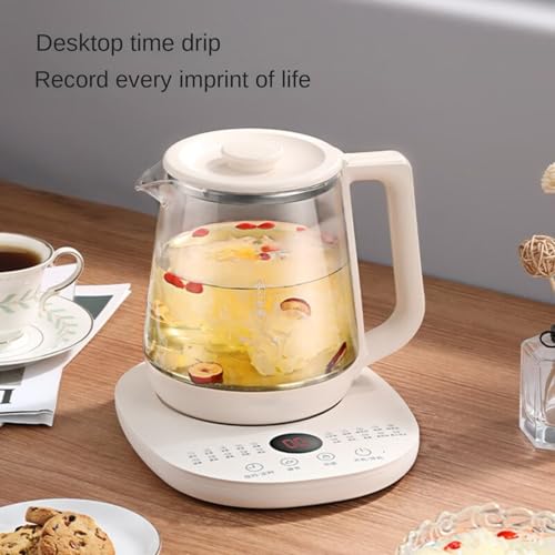 Tetera eléctrica de vidrio multifuncional con infusor miniatura 5