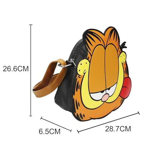 Garfield Sticking Tongue Out Orange 10" Novelty Crossbody Bag3