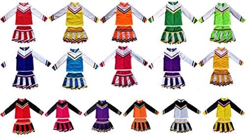 Choomomo] 子供用 女の子 チアリーダー ユニフォーム ハロウィン チアリーディング 長袖 クロップトップ スカート ポン チアリーディングユニフォーム  コスチューム 小さな女の子用 Choomomo] 子供用 女の子 チアリーダー ユニフォーム ハロウィン チアリーディング 長袖 ... キッズ/ガールズ 子供用 ミニスポーツ チアリーダー チアリーディング 長袖 コスチューム ユニフォーム ハロウィン 衣装 ドレス