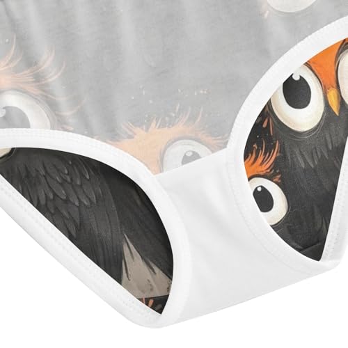 Toddler Girl Panties, Owl Mother and Little Owl Cotton Girls Underwear, 2T–8 Years4