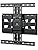 USX MOUNT Ultra Slim TV Wall Mount 37-75 Inch TVs Mount with Swivel and Tilt, Low Profile Full Motion Bracket with Articulating Dual Arms, Up to VESA 400X400 mm Max 16" Wood Studs, Holds 99lbs