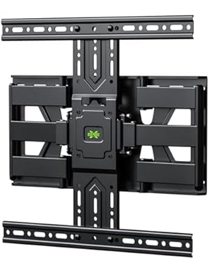 USX MOUNT Ultra Slim TV Wall Mount 37-75 Inch TVs Mount with Swivel and Tilt, Low Profile Full Motion Bracket with Articulating Dual Arms, Up to VESA 400X400 mm Max 16" Wood Studs, Holds 99lbs