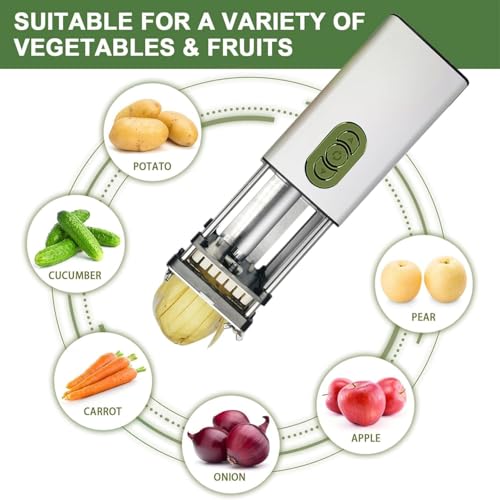 Cortadora eléctrica para papas fritas con hojas de 1/2 y 3/8 pulg miniatura 6