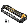 Melnor 65167AMZ XT Turbo Oscillating Sprinkler, 4,500 sq. ft., Quick Connect Bundle, 3-Way Adjustable, Black, Yellow