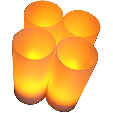 BlueDot Trading LED-Teelichter, batteriebetrieben, wiederaufladbar Cover