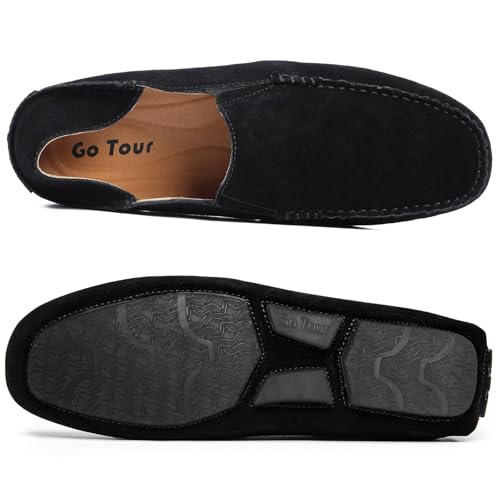 Image of Go Tour Handmade Mens Casual Loafers Moccasins Slip On Driving Shoes