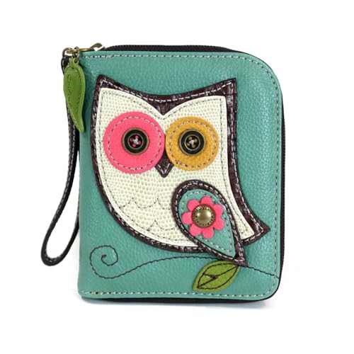 Image of CHALA Zip Around Wallet, Wristlet, 8 Credit Card Slots, Sturdy Pu Leather