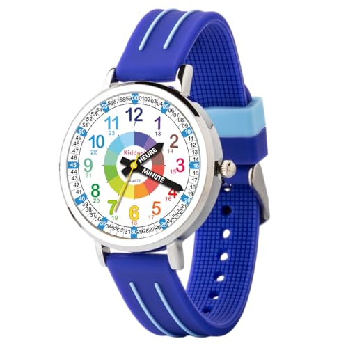Kiddus Montre Enfant Fille et Garçon à partir de 5 Ans, Étanche 5ATM, Montre Éducative...