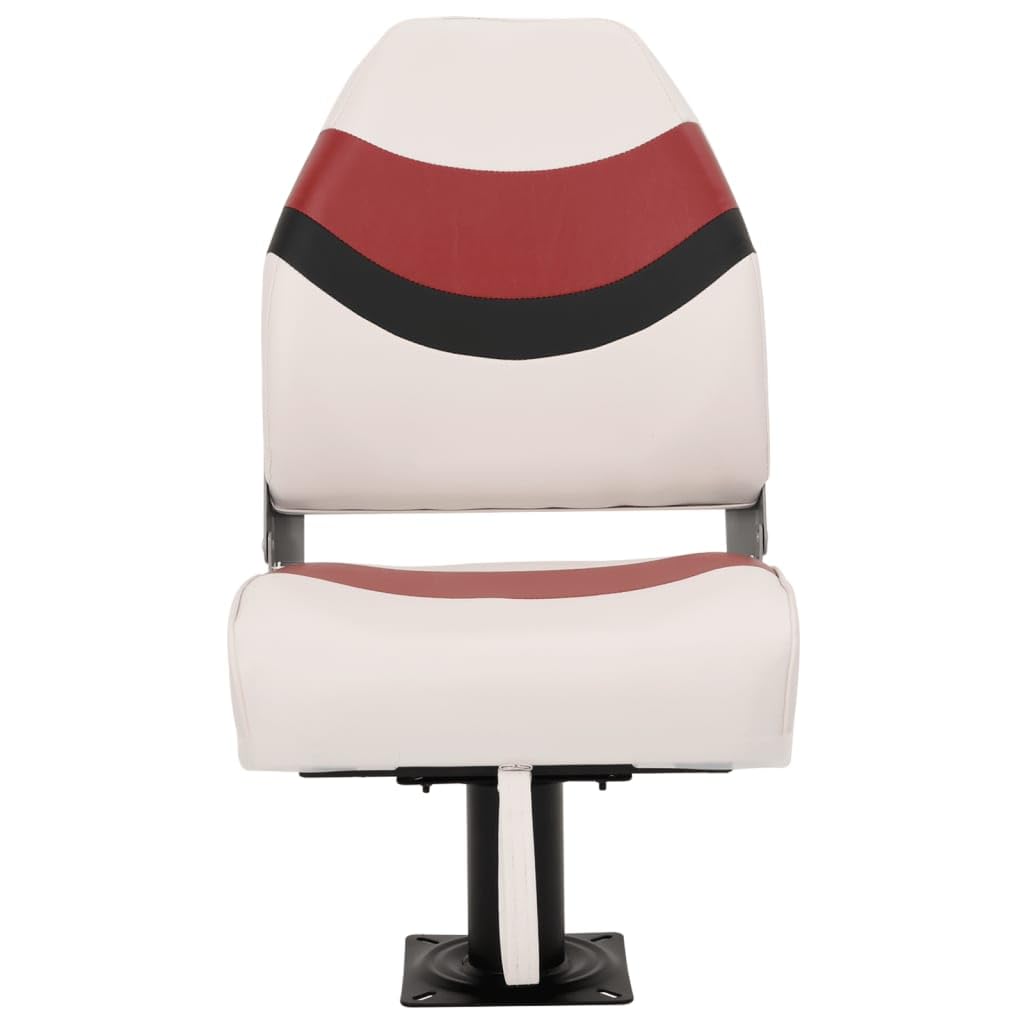 vidaXL Set de Asientos Plegables para Barco 2 uds con Respaldo Alto, Silla de Barco, Asiento de Barco de capitán, Silla de Barco Plegable
