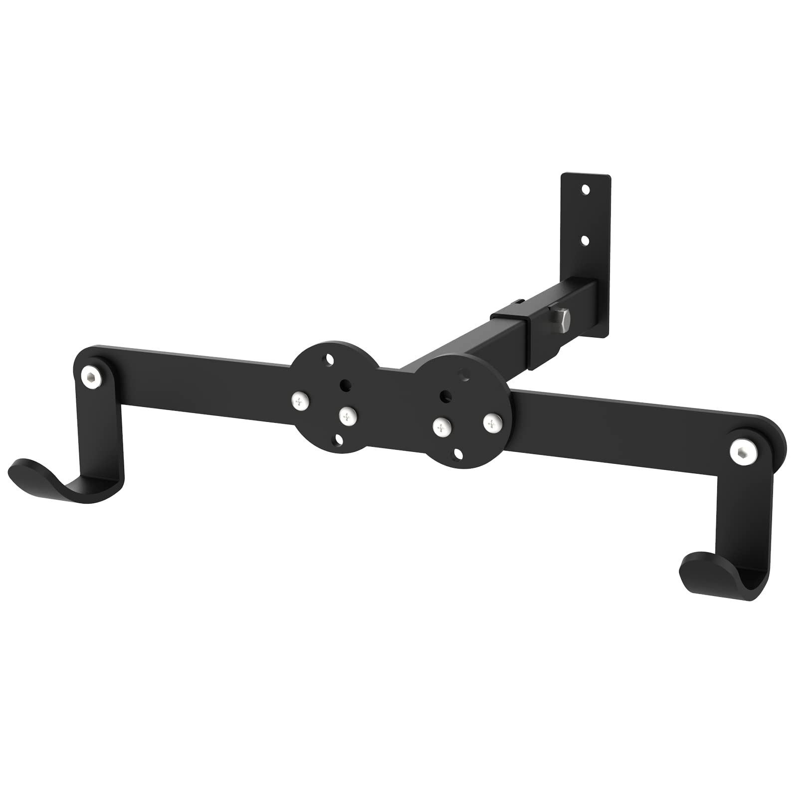 Bike Wall Mount Horizontal Storage Bicycle Rack Foldable Cycling Hanger Bike Holder Indoor Hook for Bicycles - Hang Your Road, Mountain or Hybrid Bikes