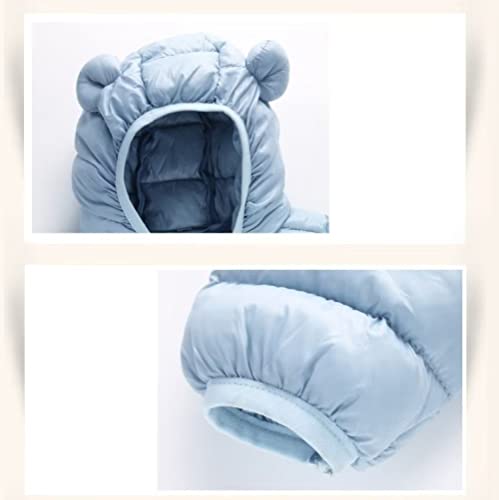 Winter Coats Puffer Padded Jacket for Toddler Boys Girls Kids Light Outwear Cute Bear Ears with Hoods Clothing4