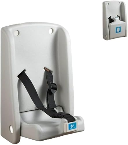 Xabaldu おむつ交換 壁掛け式 ベビーおむつ交換台 安全ストラップとバッグフック付き 壁取り付け式 25kgの負荷 おむつ交換テーブル 省スペース 折りたたみ式 多機能おむつテーブル 組み立てが簡単 商業トイレ 保育 空港 (B)