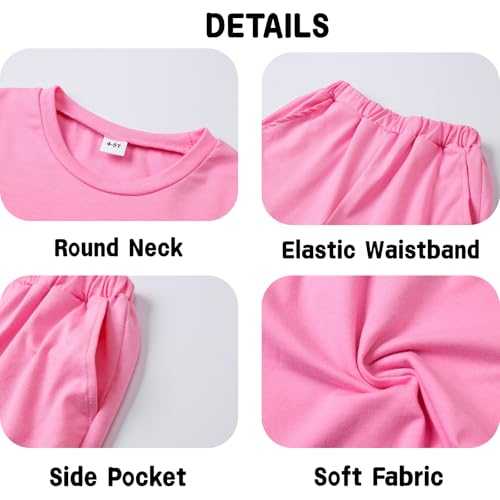 Image of Kid Toddler Girl Butterfly Printed Short Sleeve T-Shirt + Waist Shorts Set 2PC Clothing For Summer