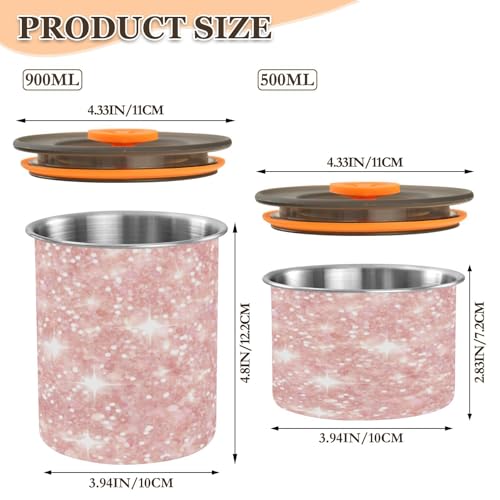 Envase Hermético de Acero Inoxidable para Café 17OZ miniatura 2