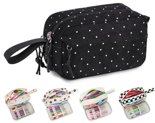 Image of Bluboon Big Capacity Pencil Case Pencil Pouch Pen Case School Supplies Cute Pencil Box Pencil Bag for Teen Girls Boys Women Man