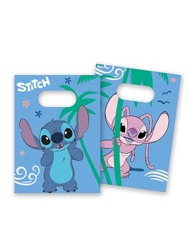 4 sacchetti 4 buste regalo di carta Stitch - Blu
