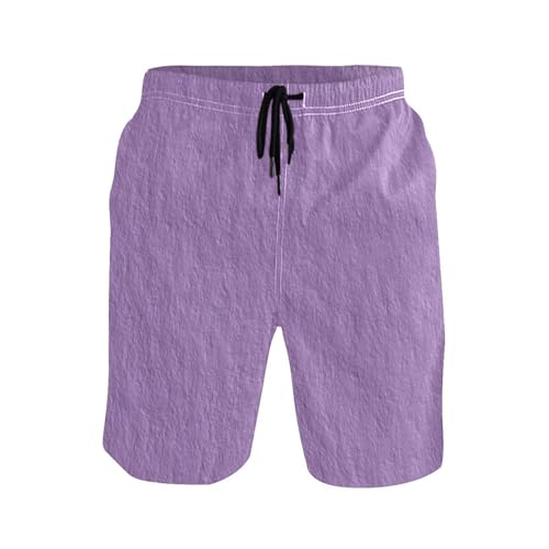 Short de bain violet double couche homme idéal pour la plage et le surf