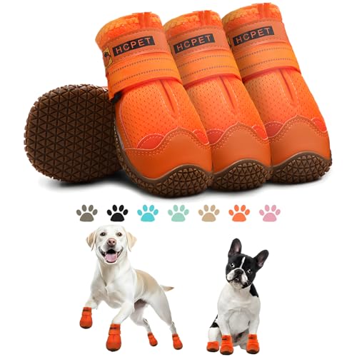 Hcpet Dog Shoes for Large Dogs, Breathable Dog Booties for Small...