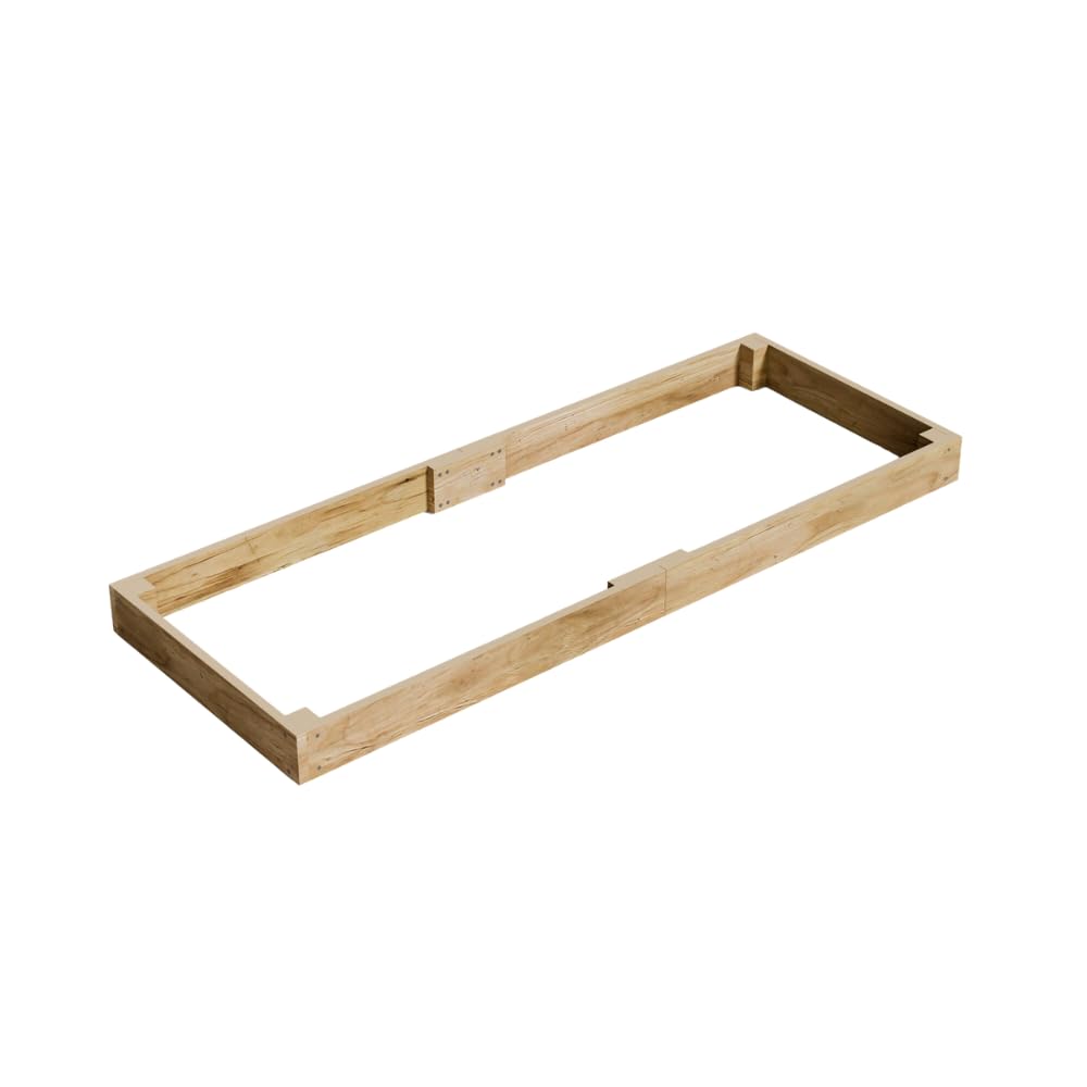 Conka Garden - Wooden Raised Bed Kit - Large Garden Planters for Vegetables, Herbs, Flowers – Start Growing Plants Earlier & Better - Durable & Resistant FSC Treated Timber 120cm L x 240cm W x 30cm H — view 78