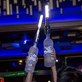 LED STROBE BATON TOPPER Bottle Service Sparkler for Vip Nightclubs Led Sparklers Bottle Baton -Silver Casing-