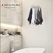 Azmoncy Over The Door Hooks, Towel Hook Towel Holder Over Door Towel Hanger Door Hanger with 5 Coat Hooks Towel Rack for Bathroom Bedroom Kitchen, Chrome