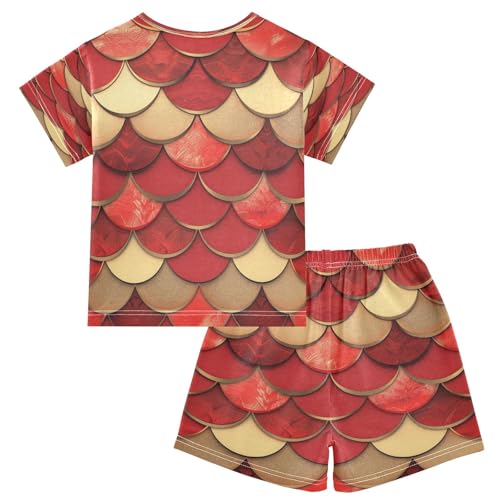 4351-other Kids Pjs Set Boys Girls Summer Short-Sleeve Sleepwear Pajamas 2PCS2