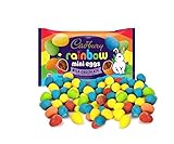 Cadbury Easter Mini Eggs Milk Chocolate Candy 70 pcs (1 pound) Cadbury Chocolate in tundras sealed bag Rainbow colors