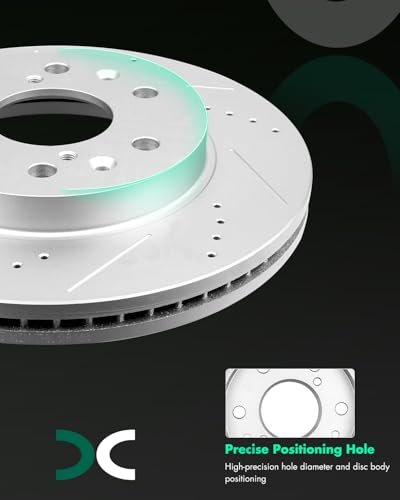 Image of SCITOO Front Brake Kits Drill & Slotted Brakes Rotor Brake Pads:55097;D1092