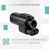 Lectron NACS to CCS Electric Vehicle Adapter with Interlock - 500 Amps / 1000V - Compatible with Tesla Superchargers - CCS1 Fast Charging with Vortex Plus [Check with Your Automaker for Compatibility]