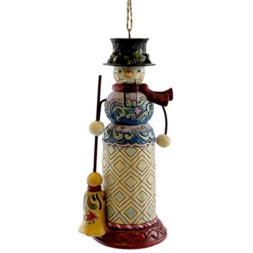 Enesco Jim Shore Heartwood Creek Snowman Nutcracker Ornament, 5-Inch