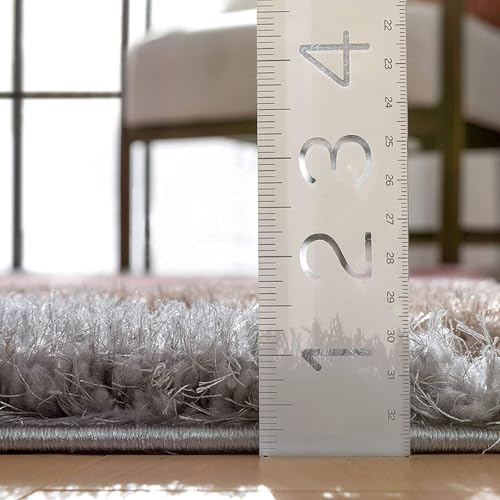 Image of Solid Shaggy Carpets and Rugs for Bedroom Drawing Room 3x5 Feet M-22