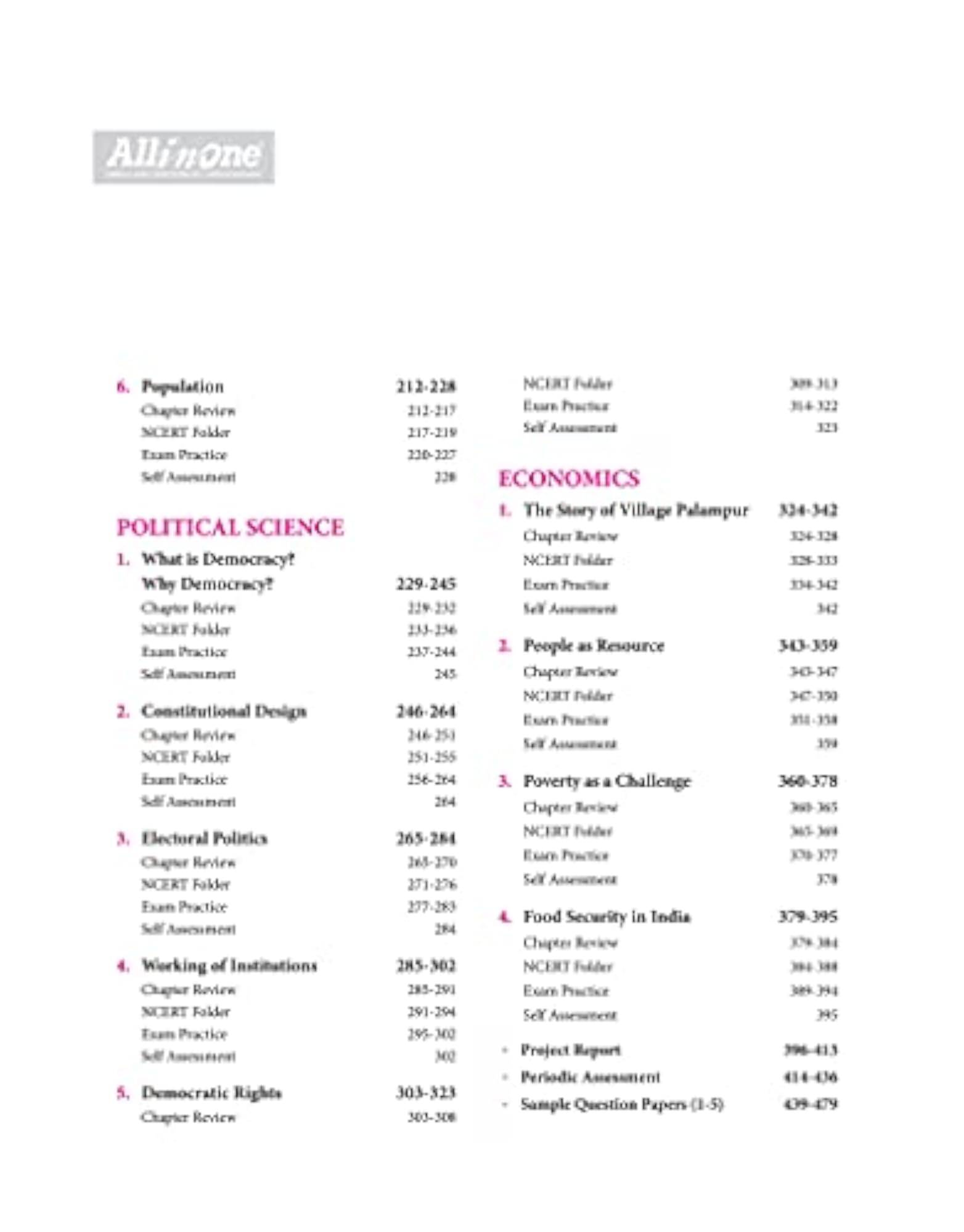 CBSE All In One Social Science Class 9, Updated Edition for Term 1 and 2