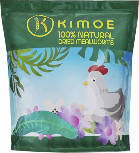 Kimoe Non-GMO Dried Mealworms 10LB Bulk Feed