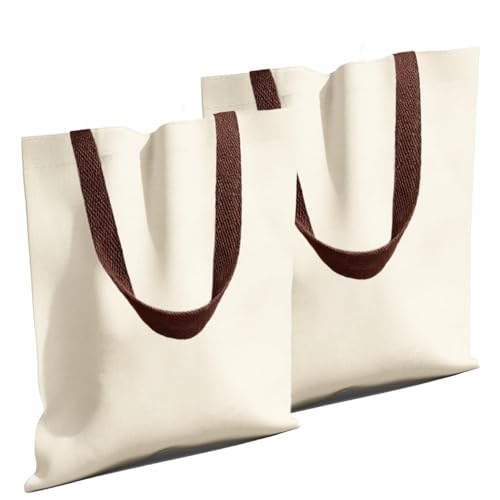 Diffaxy 2 bolsas de yute, bolsas de tela para pintar, bolsa de lona para viajes, compras, compras de alimentos y otras actividades al aire libre