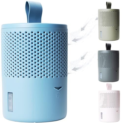 AbsoDry Luftentfeuchter ohne Strom bis 25m² - Inklusive Nachfüllpack - Aus recyceltem Kunststoff - Raumentfeuchter für Wohnzimmer, Badezimmer, Keller - Entfeuchter Wohnung - Dehumidifier - Blau