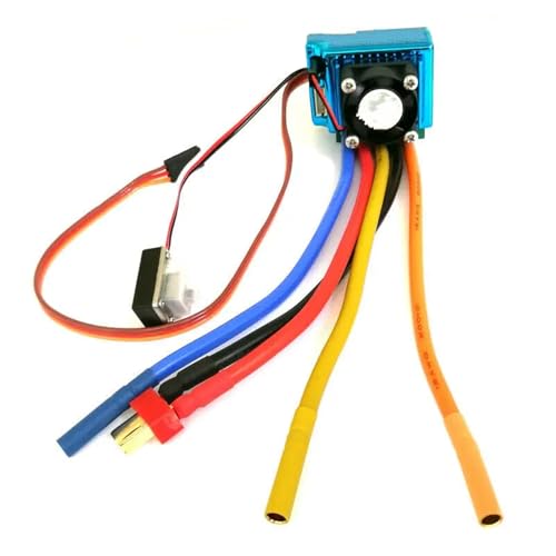 ESC 120A con BEC regulable de 7,4V para coches RC 1/10 con motores 3650
