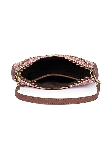 Image of ZOUK Women's Handcrafted Vegan Leather Casual Mini Shoulder Bag