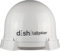 KING DT4450 DISH Tailgater Bundle: Portable Satellite TV Antenna + Wally HD Receiver, RV Roof Mount, Nationwide Coverage