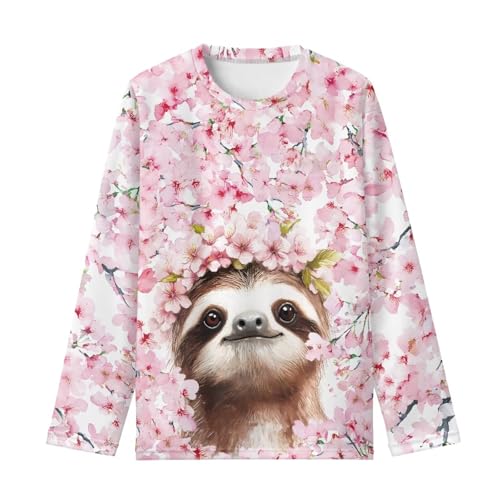 Long Sleeve Shirts Graphic Casual Crew Neck T Shirts Comfort Kids Clothing2