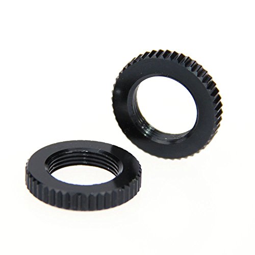 CAMVATE 5/8-Zoll-27 Dual Lock Muttern für 5/8-27 Kalten Shoe Adapter Schraube Mikrofon Mount (2 Stück)