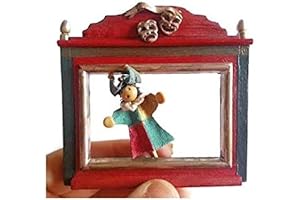 Miniature Dollhouse Theater and Puppets 1:12 Scale Toy
