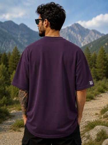 Image of ColorChakra Oversized Tshirt for Mens Down Shoulder Loose fit t-Shirt Men Oversize t-Shirt M to 4XL