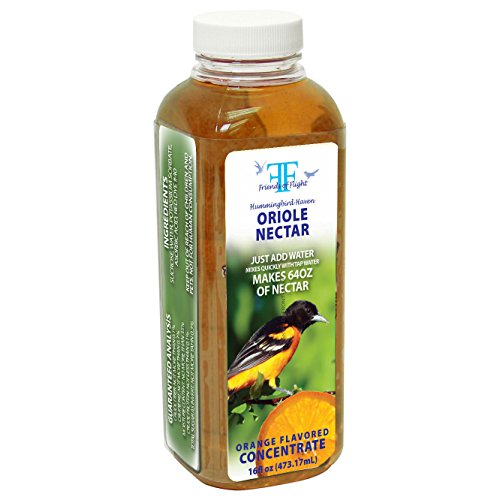 Friends Of Flight Haven 028982 Liquid Oriole Nectar Concentrate, Orange, 16-Ounce