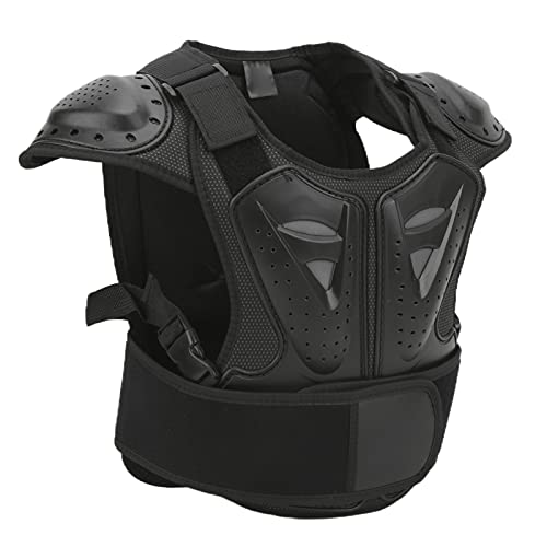 Motorrad-Reitpanzer-Weste, Bequemer Fahrrad-/Radsport-Brust-Rückenschutz für Kinder, Kinder-Motorrad-Rüstung (L)