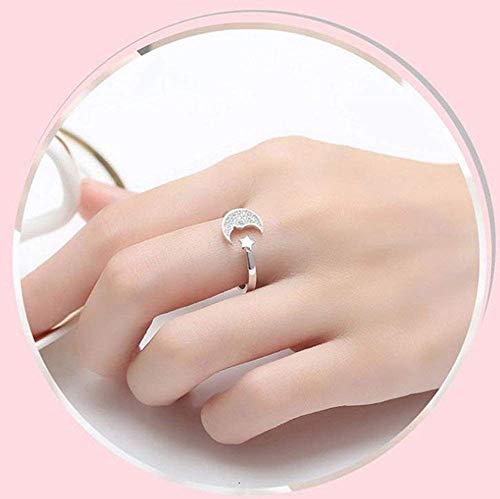 Bague lune et étoile ajustable pour éviter les erreurs de taille de doigt - 3