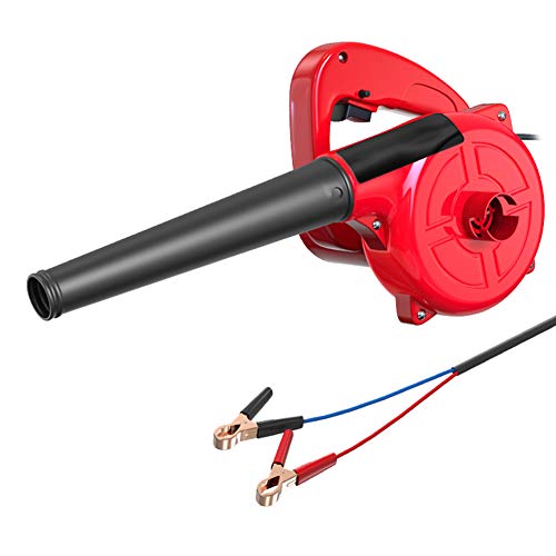 Wmarking UK Tragbarer Haartrockner, ABS-Kunststoffgehäuse, Kupfermotor, All-Inclusive-Leder-Staubentferner mit Clip 12 V / 24 V, 1000 W,