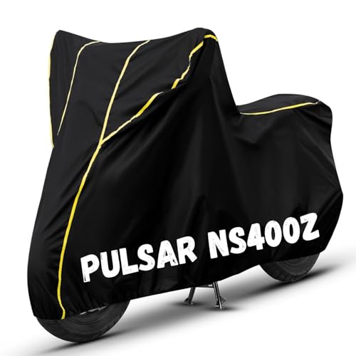 Image of Bike Cover for Pulsar NS400Z 100% Waterproof, Dustproof & Scratch Resistant| Fully Bottom Elastic UV Resistant Heavy Duty Body Cover | All Weather Outdoor Use