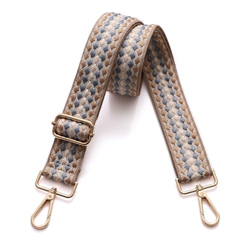 Image of Purse Straps Replacement Wide Crossbody Shoulder Strap for Bags Purse Extender Accessories Guitar Straps, Gold Buckle-347, 1.5INCH
