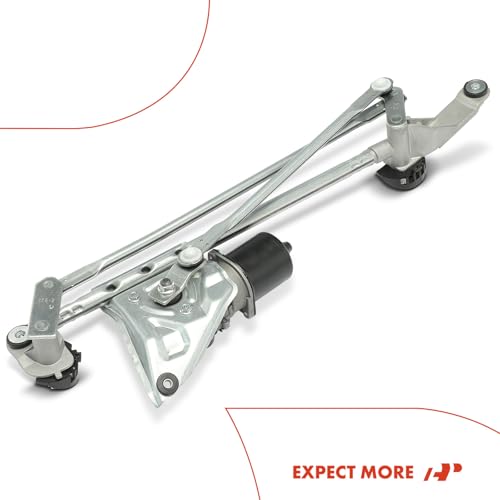 Image of A-Premium Front Windshield Wiper Motor and Linkage Assembly Compatible with Subaru Vehicles - Impreza 2004 2005 2006 2007 - Replace# 86511FE030, 86521FE090